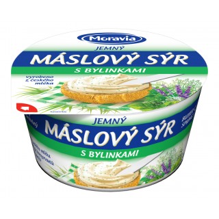 Jemný máslový sýr s bylinkami
