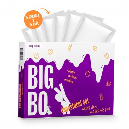 BIG BOY® Degustační set granol a kaší - 6 ks