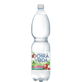 Dobrá voda lesní jahoda 1,5l - jemně perlivá