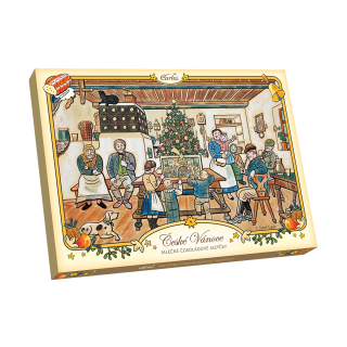 Čokoládové jazýčky LADA VÁNOCE - Mléčná čokoláda