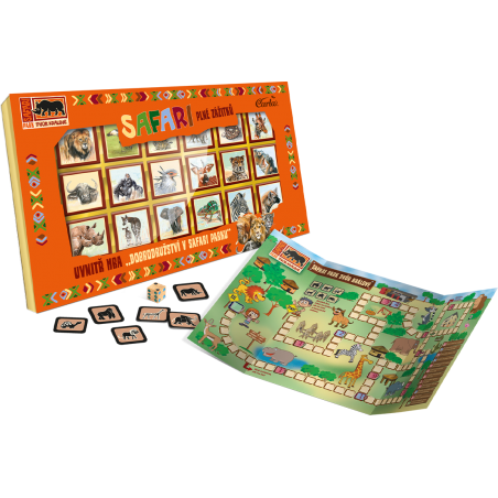 Krabička SAFARI - Hořké Neapolitánky 70% + hra pro děti
