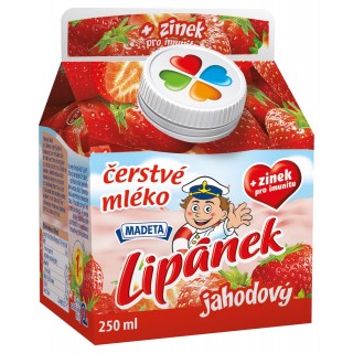 Čerstvé mléko Lipánek JAHODA