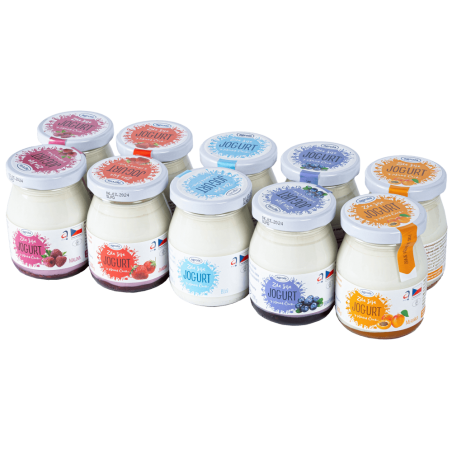 Jihočeské jogurty MIX příchutí - 10 kusů