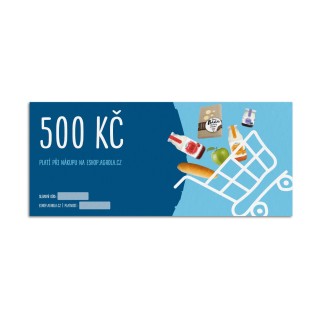 Šek na nákup potravin na eshop.agrola.cz - v hodnotě 500 Kč
