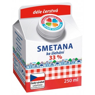 Smetana ke šlehání 33%