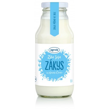 Agrola zákys z jižních Čech bílý – sklo