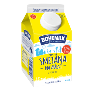 Čerstvá smetana na vaření 12%