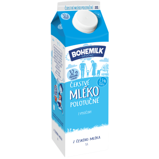 Čerstvé mléko polotučné