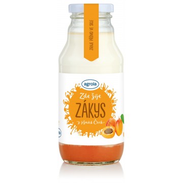 Agrola zákys z jižních Čech meruňka – sklo