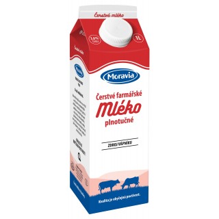 Farmářské mléko plnotučné