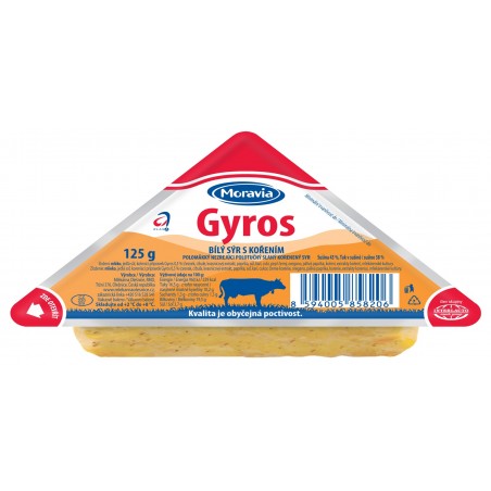 Gyros porce - bílý sýr s kořením