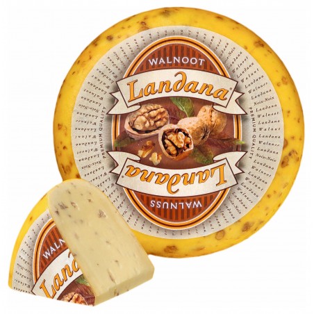 Landana s vlašským ořechem - polotvrdý sýr typu gouda Nizozemí