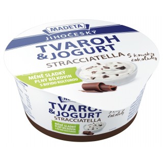 Jihočeský tvaroh & jogurt stracciatella 1%